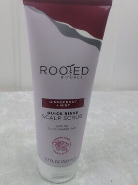 Rooted Rituals Ginger Mint Scalp Scrub Color-Treated Hair Safe 6.7 fl oz